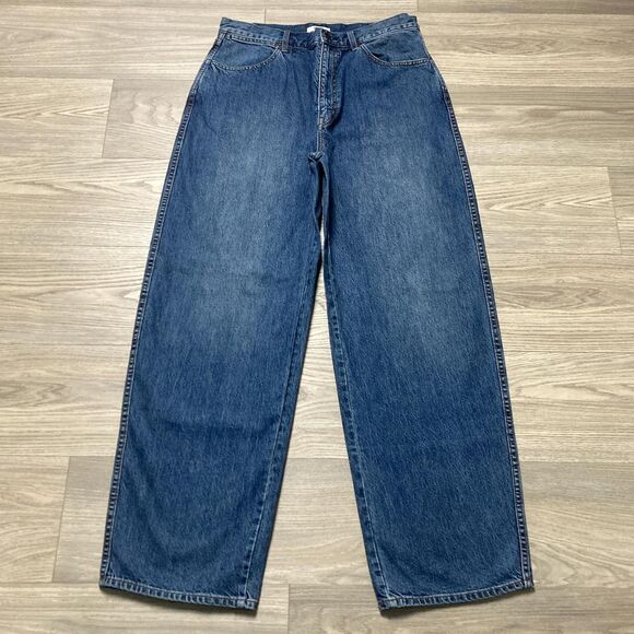 Uniqlo U Baggy Wide Leg Jeans Size 32x32 - Picture 1 of 8